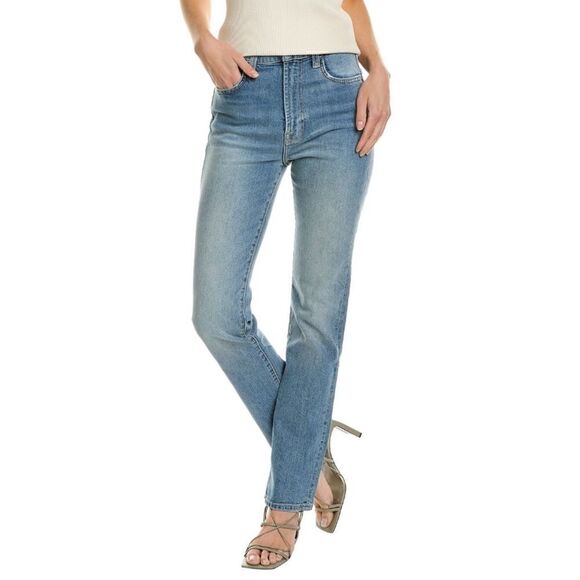 7 For All Mankind Blue Spruce Easy Slim Straight Leg Jeans. Size 27 Like new! - Picture 12 of 13